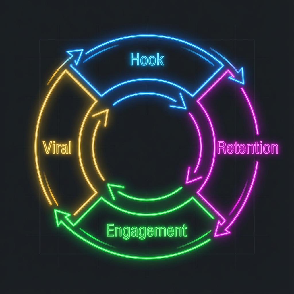 Viral content loop diagram